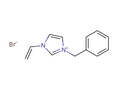 Molecular Structure of 67691-05-8 (1H-Imidazolium, 1-ethenyl-3-(phenylmethyl)-, bromide)