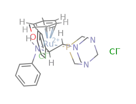 [(η6-toluene)RuCl(κ2-(P,N)-(1,3,5-triaza-7-phosphaadamantan-6-yl)CH(p-C6H4OCH3)NHPh)]Cl