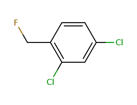 Molecular Structure of 60211-56-5 (Benzene, 2,4-dichloro-1-(fluoromethyl)-)