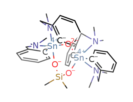 cyclo-[(2-(N,N-dimethylaminomethyl)phenyl)2SnOSn(2-(N,N-dimethylaminomethyl)phenyl)2OSiMe2O]
