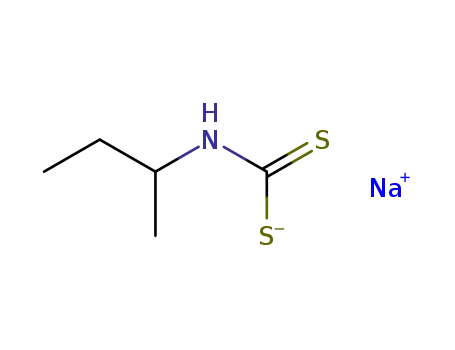 Molecular Structure of 65279-33-6 (Carbamodithioic acid, (1-methylpropyl)-, monosodium salt)