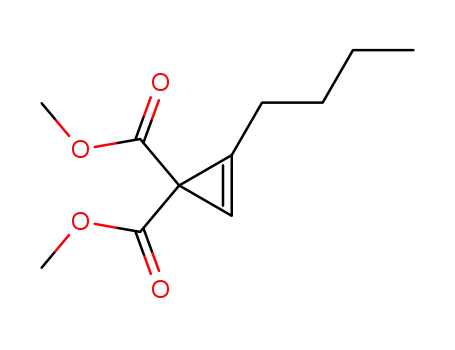 Molecular Structure of 34721-76-1 (2-Cyclopropene-1,1-dicarboxylic acid, 2-butyl-, dimethyl ester)