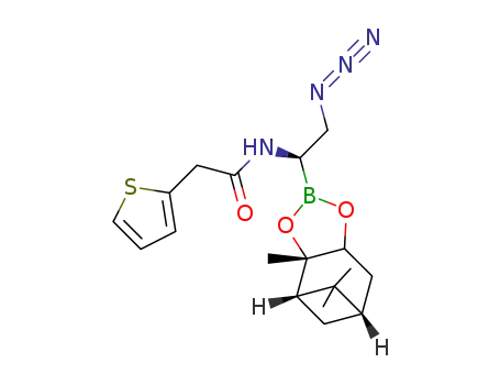 (+)-pinanediol (1R)-2-azido-1-[(2-thienylacetyl)amino]ethaneboronate