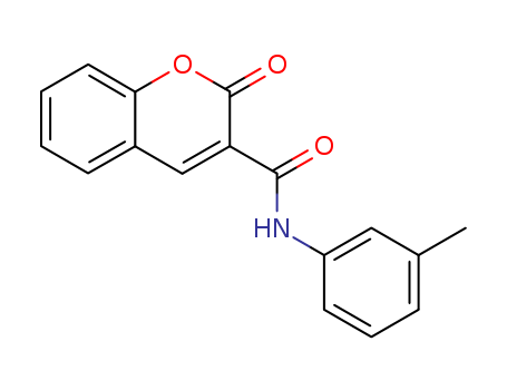 2H-1-Benzopyran-3-carboxamide, N-(3-methylphenyl)-2-oxo-