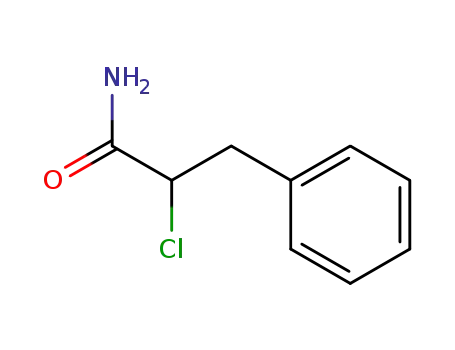 Molecular Structure of 18166-56-8 (2-chloro-3-phenylpropanamide)