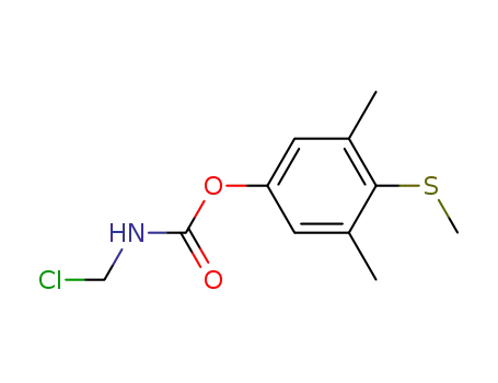 Molecular Structure of 64381-44-8 (Carbamic acid, (chloromethyl)-, 3,5-dimethyl-4-(methylthio)phenyl ester)