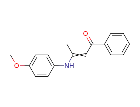 Molecular Structure of 20771-77-1 (2-Buten-1-one, 3-[(4-methoxyphenyl)amino]-1-phenyl-)