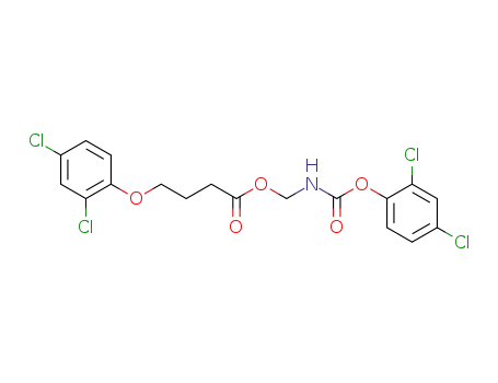 Molecular Structure of 64381-20-0 (Butanoic acid, 4-(2,4-dichlorophenoxy)-,
[[(2,4-dichlorophenoxy)carbonyl]amino]methyl ester)