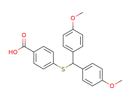 4-[bis(4-methoxyphenyl)methylthio]benzoic acid