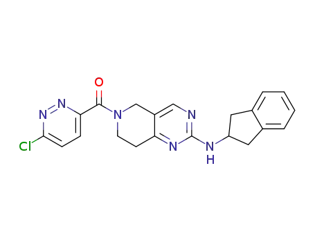 (6-chloropyridazin-3-yl)-[2-(indan-2-ylamino)-7,8-dihydro-5H-pyrido[4,3-d]pyrimidin-6-yl]methanone