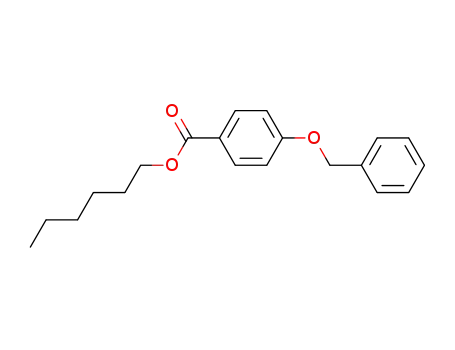 Molecular Structure of 56441-76-0 (Benzoic acid, 4-(phenylmethoxy)-, hexyl ester)