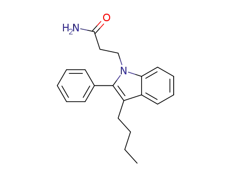 3-(3-butyl-2-phenyl-1H-indol-1-yl)propanamide