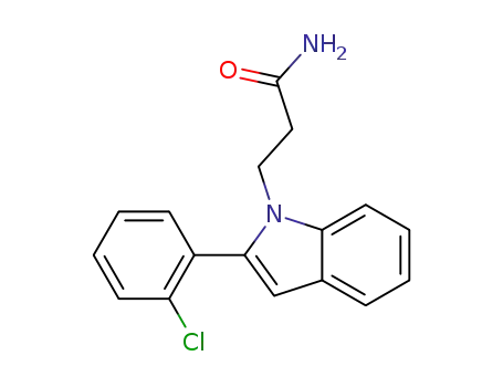 3-(2-(2-chlorophenyl)-1H-indol-1-yl)propanamide