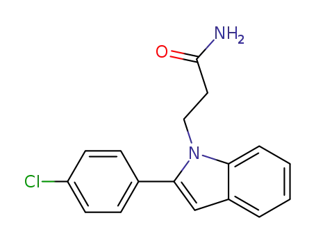 3-(2-(4-chlorophenyl)-1H-indol-1-yl)propanamide