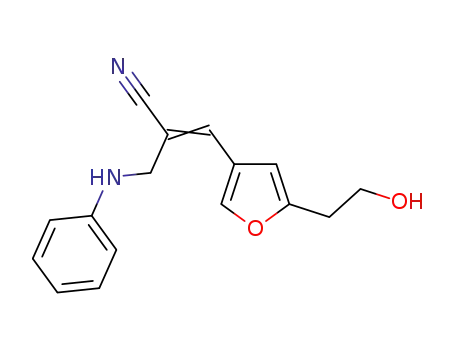 3-(5-(2-hydroxyethyl)furan-3-yl)-2-(phenylaminomethyl)acrylonitrile