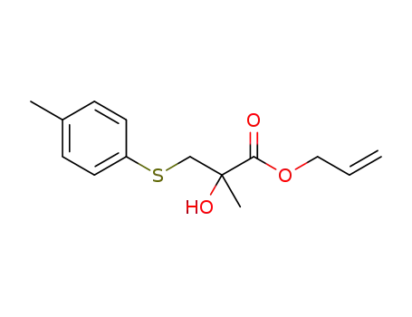 allyl 2-hydroxy-2-methyl-3-(p-tolylthio)propanoate