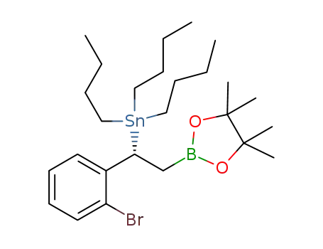 (1-(2-bromophenyl)-2-(4,4,5,5-tetramethyl-1,3,2-dioxaborolan-2-yl)ethyl)tributylstannane