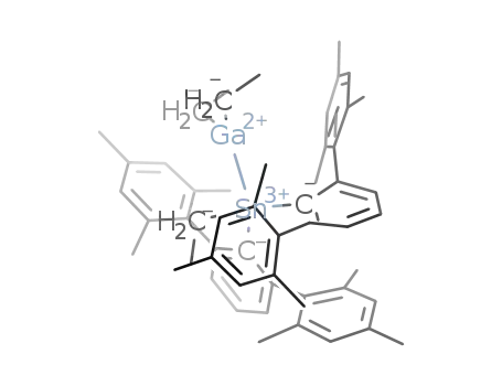 (C6H3-2,6-(C6H2-2,4,6-(CH3)3)2)2Sn(Et)GaEt2