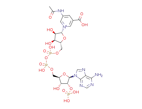 1-[(2R,3R,4S,5R)-5-[[[[(2R,3R,4R,5R)-5-(6-aminopurin-9-yl)-3-hydroxy-4-phosphonooxyoxolan-2-yl]methoxyhydroxyphosphoryl]oxyhydroxyphosphoryl]oxymethyl]-3,4-dihydroxyoxolan-2-yl]pyridin-1-ium-5-acetamido-3-carboxylic acid