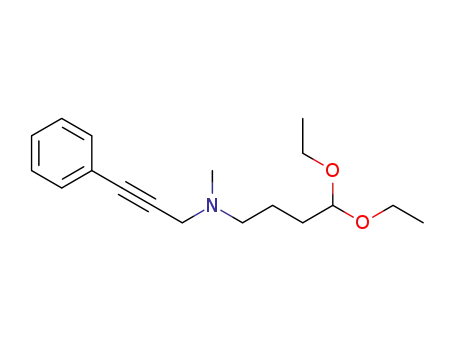 4,4-diethoxy-N-methyl-N-(3-phenylprop-2-yn-1-yl)butan-1-amine