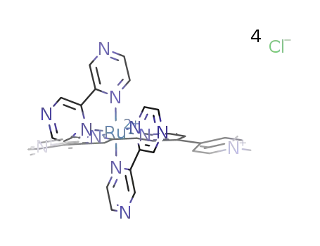 [RuII(2,2′-bipyrazyl)2(N″,N′″-dimethyl-4,4′:2′,2″:4″,4′″-quaterpyridinium)]Cl4