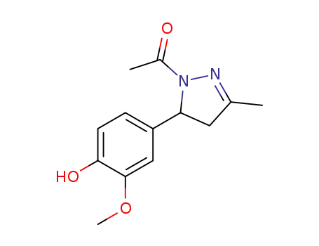 1-[5-(4-hydroxy-3-methoxyphenyl)-3-methyl-4,5-dihydro-1H-pyrazol-1-yl]ethanone