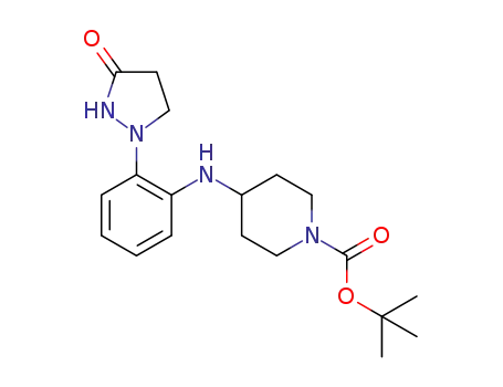 tert-butyl 4-{[2-(3-oxopyrazolidin-1-yl)phenyl]amino}piperidine-1-carboxylate