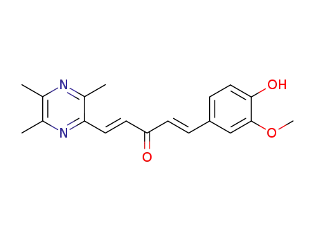 (1E,4E)-1-(4-hydroxy-3-methoxyphenyl)-5-(3,5,6-trimethylpyrazin-2-yl)penta-1,4-dien-3-one