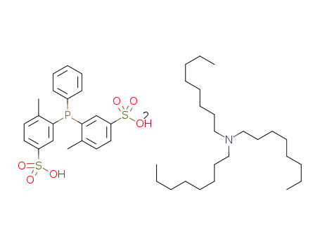 bis(6-methyl-3-sulphonatophenyl)phenylphosphine di(tri-n-octylammonium)