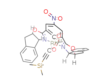 (acetato-κ2O,O')(2,6-bis((3aS,8aR)-8,8a-dihydro-3aH-indeno[1,2-d]oxazol-2-yl)-4-nitrophenyl-κ3N,C1,N’)(trimethylsilylethynyl)rhodium(III)