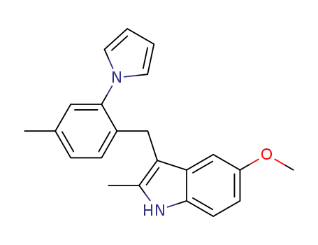 5-methoxy-2-methyl-3-(4-methyl-2-(1H-pyrrol-1-yl)benzyl)-1H-indole