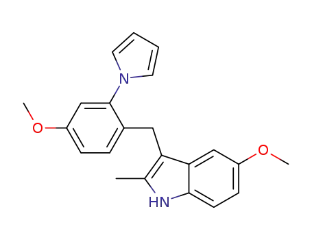 5-methoxy-3-(4-methoxy-2-(1H-pyrrol-1-yl)benzyl)-2-methyl-1H-indole