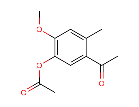 acetoxy-5 methoxy-4 methyl-2 acetophenone
