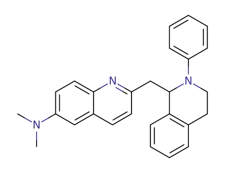N,N-dimethyl-2-((2-phenyl-1,2,3,4-tetrahydroisoquinoline-1-yl)methyl)quinoline-6-amine