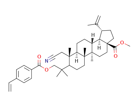 methyl 3-hydroxy-1-cyano-2,3-seco-2-norlup-20(29)-en-28-oate 3-O-vinylbenzoate