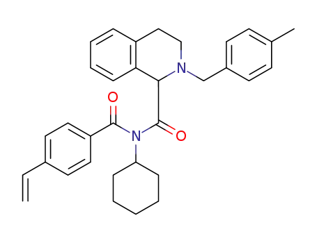 N-cyclohexyl-2-(4-methylbenzyl)-N-(4-vinylbenzoyl)-1,2,3,4-tetrahydroisoquinoline-1-carboxamide