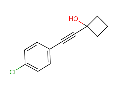 1-((4-chlorophenyl)ethynyl)cyclobutane-1-ol