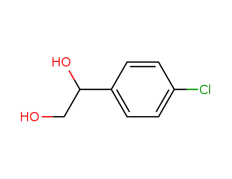 Molecular Structure of 7477-64-7 (1-(4-Chlorophenyl)ethane-1,2-diol)