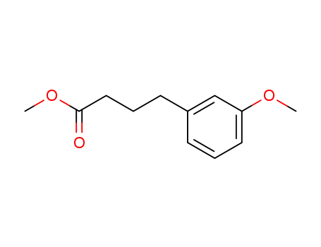Molecular Structure of 57816-04-3 (Benzenebutanoic acid, 3-methoxy-, methyl ester)