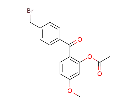 2-acetyloxy-4-methoxy-4′-bromomethyl-benzophenone