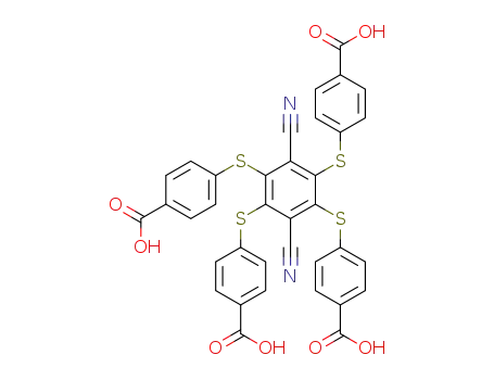 4,4',4'',4'''-((3,6-dicyanobenzene-1,2,4,5-tetrayl)tetrakis(sulfanediyl))-tetrabenzoic acid