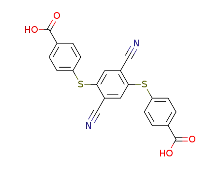 4,4'-((2,5-dicyano-1,4-phenylene)bis(sulfanediyl))dibenzoic acid