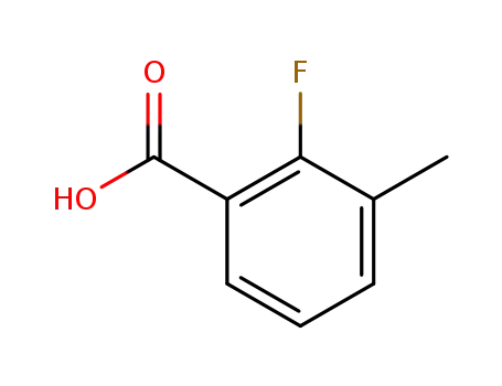 Molecular Structure of 315-31-1 (2-Fluoro-3-methylbenzoic acid)