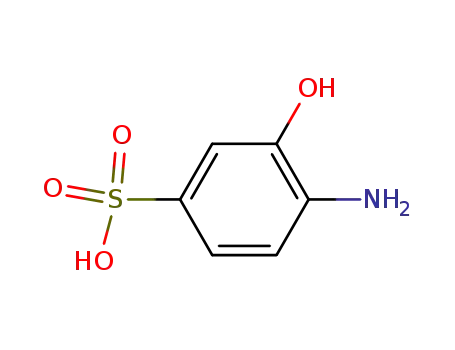 Molecular Structure of 2592-14-5 (4-Amino-3-hydroxybenzenesulfonic acid)