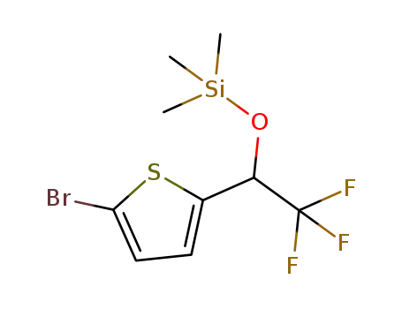 2-bromo-5-(2-trimethylsilyloxy-1,1,1-trifluoroeth-2-yl)thiophene