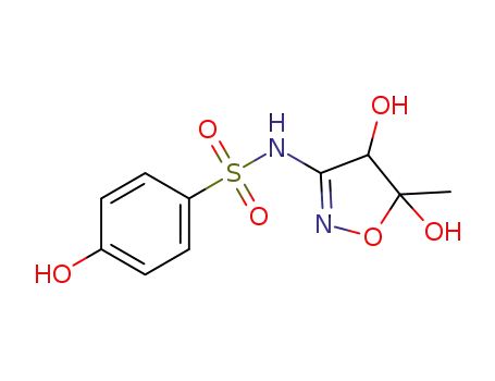 N-(4,5-dihydroxy-5-methyl-4,5-dihydroisoxazol-3-yl)-4-hydroxybenzenesulfonamide