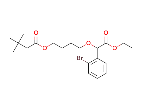 4-(1-(2-bromophenyl)-2-ethoxy-2-oxoethoxy)butyl 3,3-dimethylbutanoate