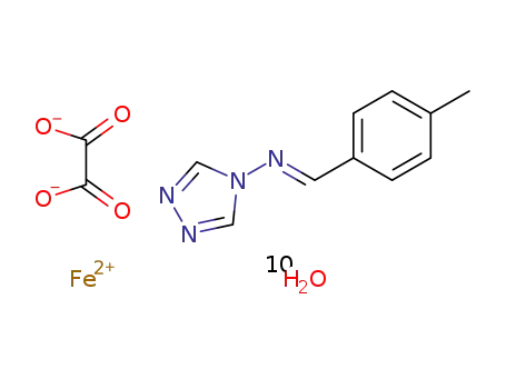 {[FeII(4-(p-tolylidene-amino)-4H-1,2,4-triazole)2(C2O4)]10H2O}n