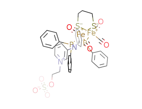 (μ-1,3-propanedithiolate)Fe2(CO)4[μ-3-(Ph2P)2NC5H4N((CH2)2OSO3)]