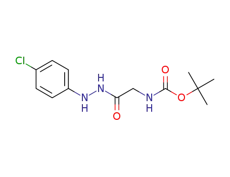 tert-butyl (2-(2-(4-chlorophenyl)hydrazineyl)-2-oxoethyl)carbamate